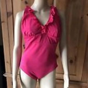 Spanx Halter Ruffle Swimsuit